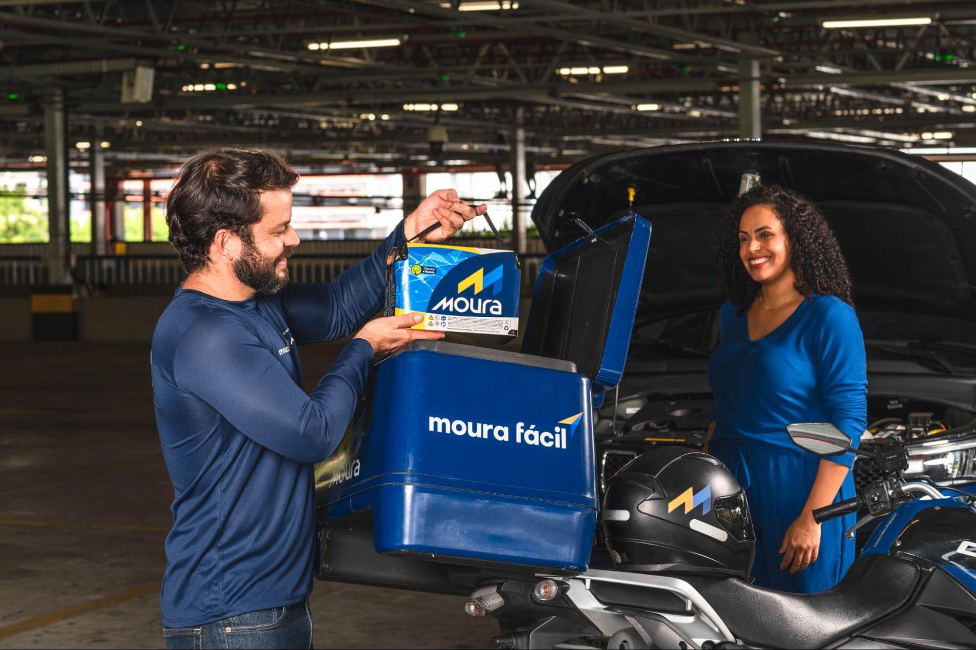 Entrega de bateria de graça? No Moura Fácil tem!