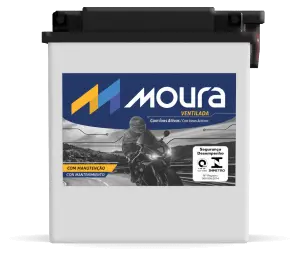 Bateria Moura para motos ventilada