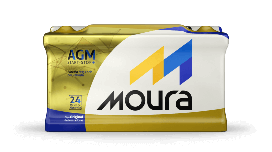 Bateria Moura AGM da linha automotiva